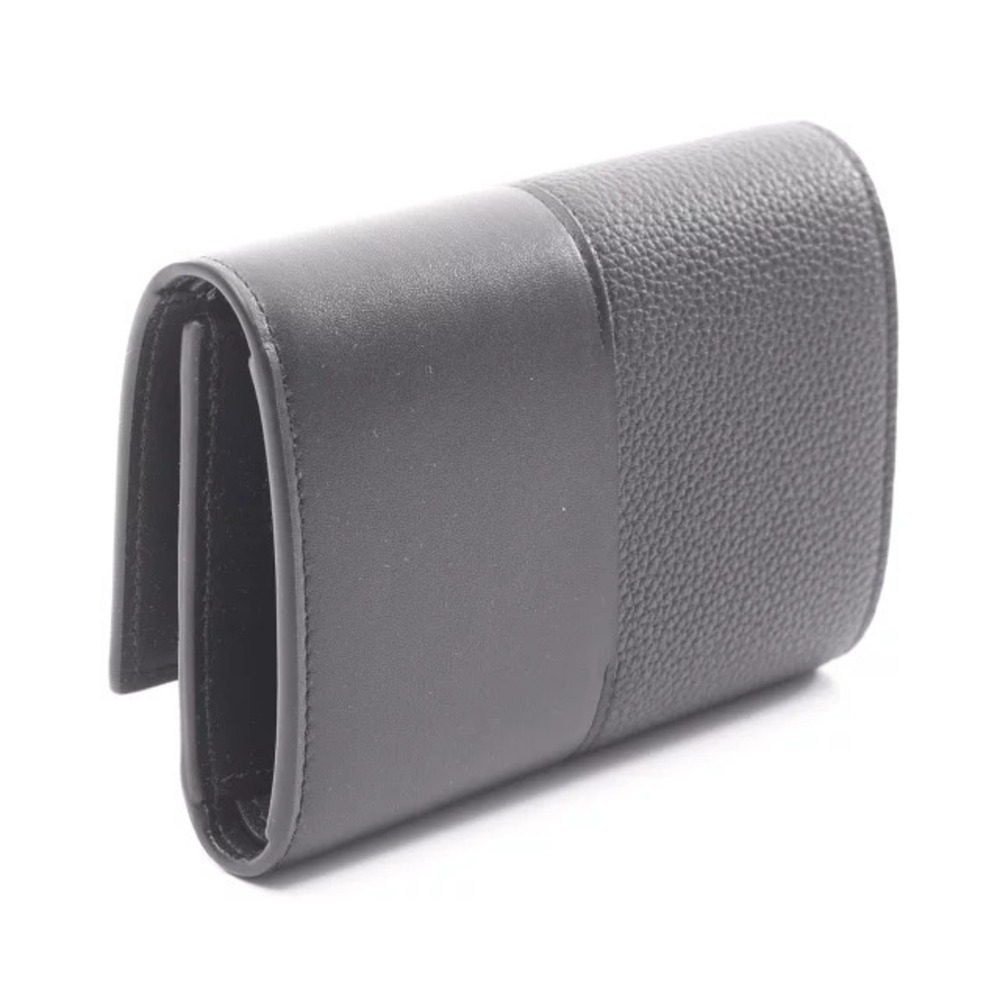 Loewe Vertical Wallet Tri fold Leather Black - Picture 2 of 5